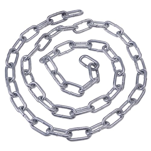 Gatuida Metal 3 correntes de aço inoxidável lustre preto zincado candelabro preto corrente zincada c