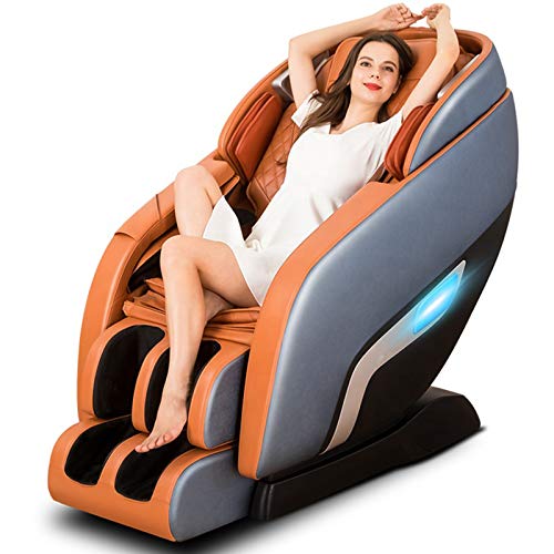 3D SL-Track-Thai-Dehnung Null-Gravity-Massagestuhl, Ganzkörper-SHIATSU-Massage-Stuhl-Recliner Mit Platzsparen, Bluetooth-Lautsprecher,