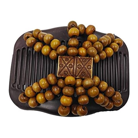 Gemini_mall Wooden Beads Hair Clip Cover