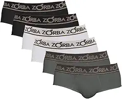 Kit 6 Cuecas Zorba Slip Comfort 674