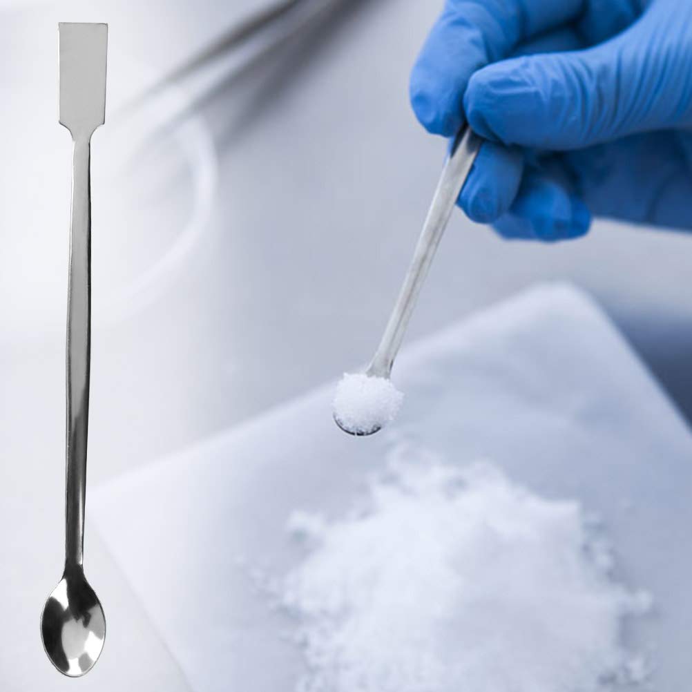 12pcs Spatole in Acciaio Inossidabile Cucchiaio Spatola per Polveri,Cucchiaio Spatola Laboratorio,Cucchiai in Acciaio Inossidabile,Spatola di Miscelazione,Cucchiai da Laboratorio