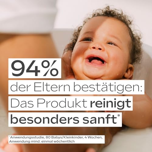 WELEDA Bio Calendula Baby XL Waschlotion & Shampoo vegan - Naturkosmetik Duschgel zur Hautpflege / Haarpflege bei Neugeborenen. Babypflege Dusche für empfindliche Haut, mild zu den Augen (1x 400ml) 2