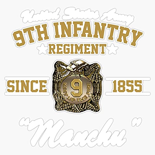 HOF Trading 9Th Infantry Regiment Vinyl Sticker Waterproof Decal Laptop Wall Window Bumper Sticker 5