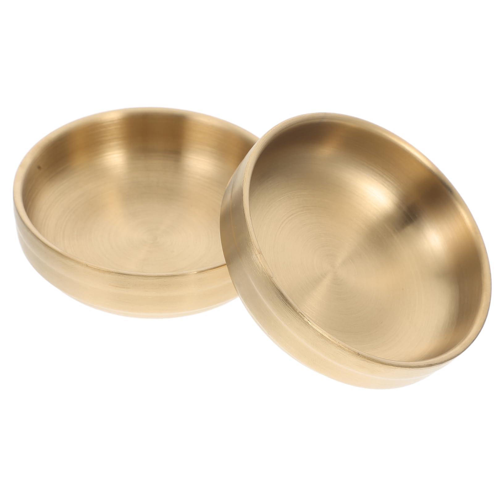 FONDOTIN Korean Sauce Dish Stainless Steel Bowls Food Sauce Dish Versatile Design Robust Material Sophisticated Appearance