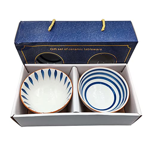 Ceramica Dipinta a Mano Stoviglie Abiti con 2 Paia...