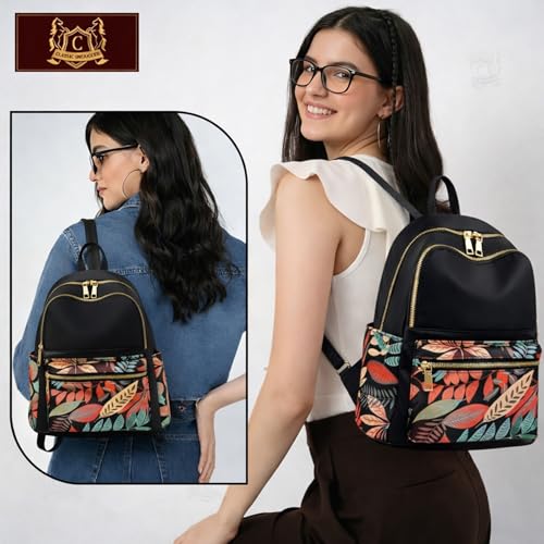 Image of Backpack Bags for Women /Girls Stylish Shoulder Sling Handbag Purse Office Travel College Daily-Use Convertible 13 Inch Laptop Backpacks Corporate - Pack of 1