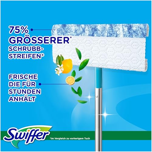 Swiffer Bodenwischer Nachfüllpackung, Feuchte Bodentücher mit Citrusfrische-Duft, 60 Stück, Für Eine Schnelle & Einfache Reinigung von Hartböden – Bild 4