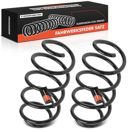Image of Frankberg 2x Coil Spring Front Axle Left Right Compatible with P.a.s.s.a.t 3C2 Saloon 2005-2010 P.a.s.s.a.t Variant 3C5 Estate 2005-2010 Replace# 3C0411105AQ