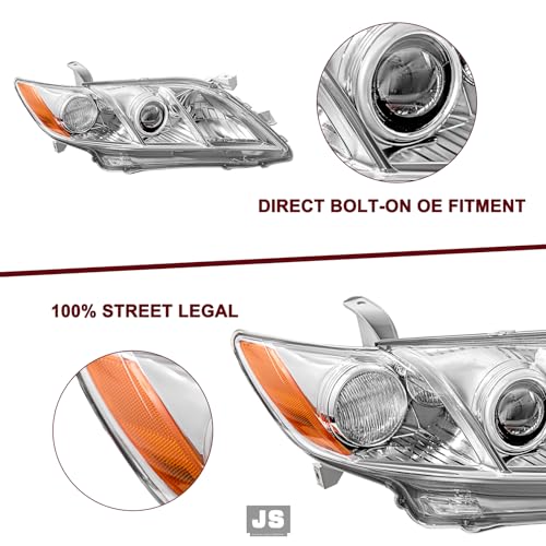Image of JSBOYAT Headlight Compatible with 2007-2009 Toyota Camry Bulbs Included
