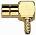 Pomona 72993 Brass Right-Angle Crimp SMB Jack, 75 Ohms, RG179/U and RG187/U Cable Type (Pack of 5)