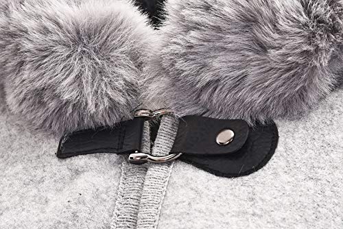 ZLYC Women Winter Fashion Faux Fur Trim Layers Hooded Cardigan Warm Cape Sweater Cloak4