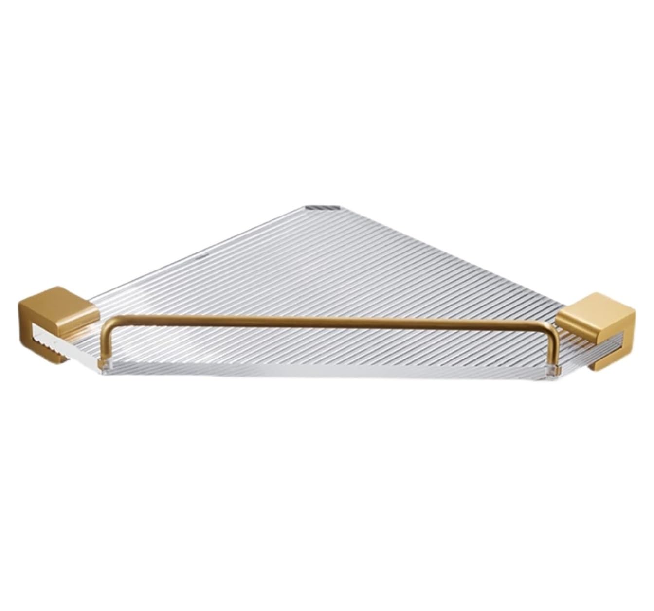 AZHKJKZH Shower Shelf Wall Mounted Shower Basket Bath Corner Shelf Adhesive Aluminum Acrylic For Bathroom Bathroom Accessories(1pcs)