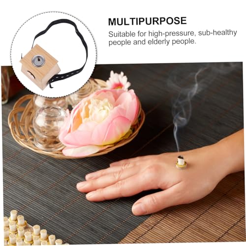 Healeved 1pc Bamboo Moxibustion Box Kit Moxa Burner Holder Single Hole Therapy Tool Handmade Moxibustion Jar Portable Heat Tank miniatura 4