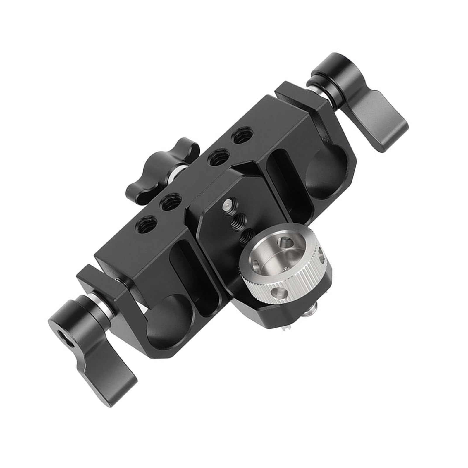 Buxuaaaa Light 15Mm Rod Clamp Lws For Camera Monitor Height Adjustable Aluminum Mount Bracket Easy Installation Lws With Double Rod Clamp Anti Twist Pins For Camera Monitor Aluminum Construction Easy