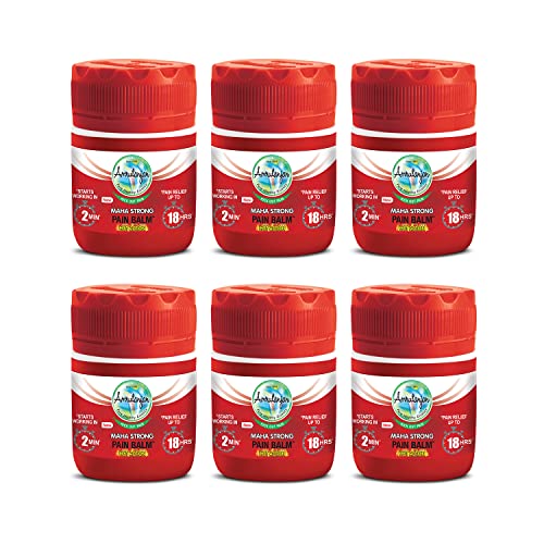 Image of AMRUTANJAN NEW MAHA STRONG PAIN BALM 8 ML - PACK OF 6