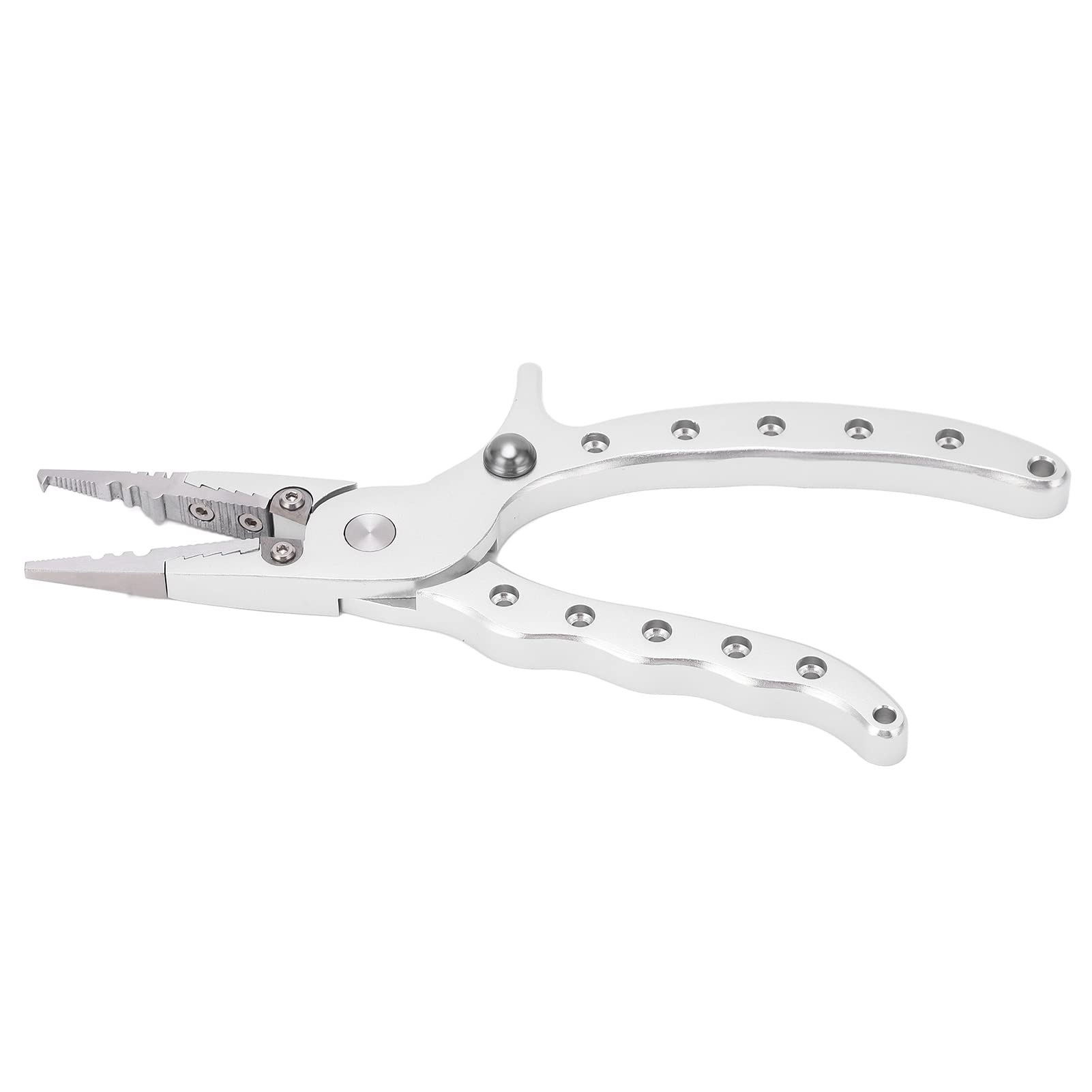 Pinza da Pesca in Acqua salata, Pinza da Pesca in Alluminio con Impugnatura ergonomica, Lega di Alluminio per Pesca in Acqua Dolce e salata, Pinza Multifunzione per Splittin