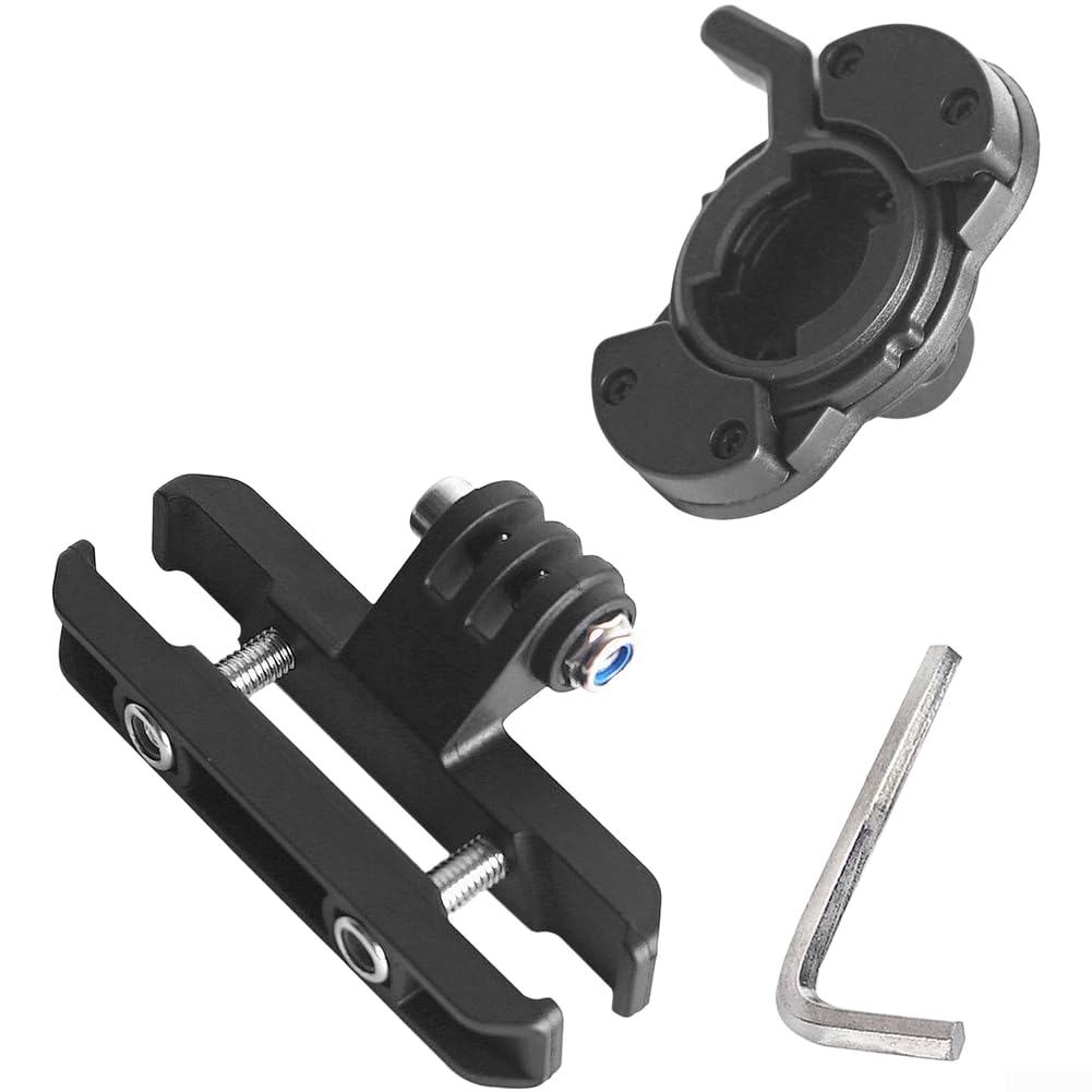 Besttoolifes Adjustable Bike Seat Rail Mount For Garmin Varia RCT715 Taillight, 45-Degree Saddle Holder Adapter For Action Cameras, Lightweight Plastic Cycling Accessory