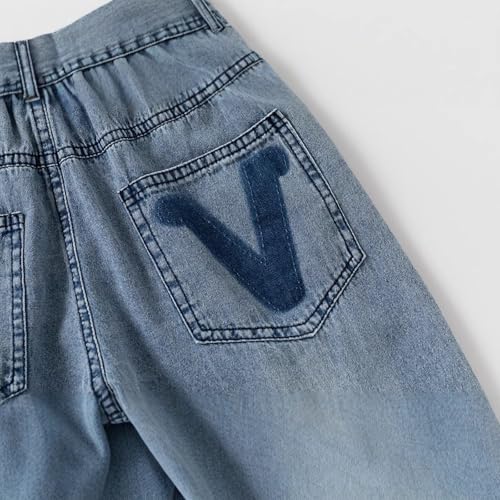 Boys Casual Denim Pants for Outdoor Activities and Everyday Wear Comfortable Elastic Waist Design Versatile Style2