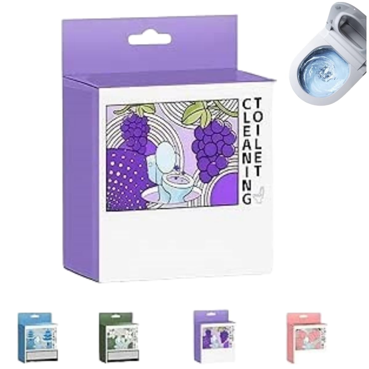 Detergente automatico per la cassetta del WC, potente ed efficace, altamente efficace e pratico, non richiede pulizia e ha una fragranza di lunga durata.