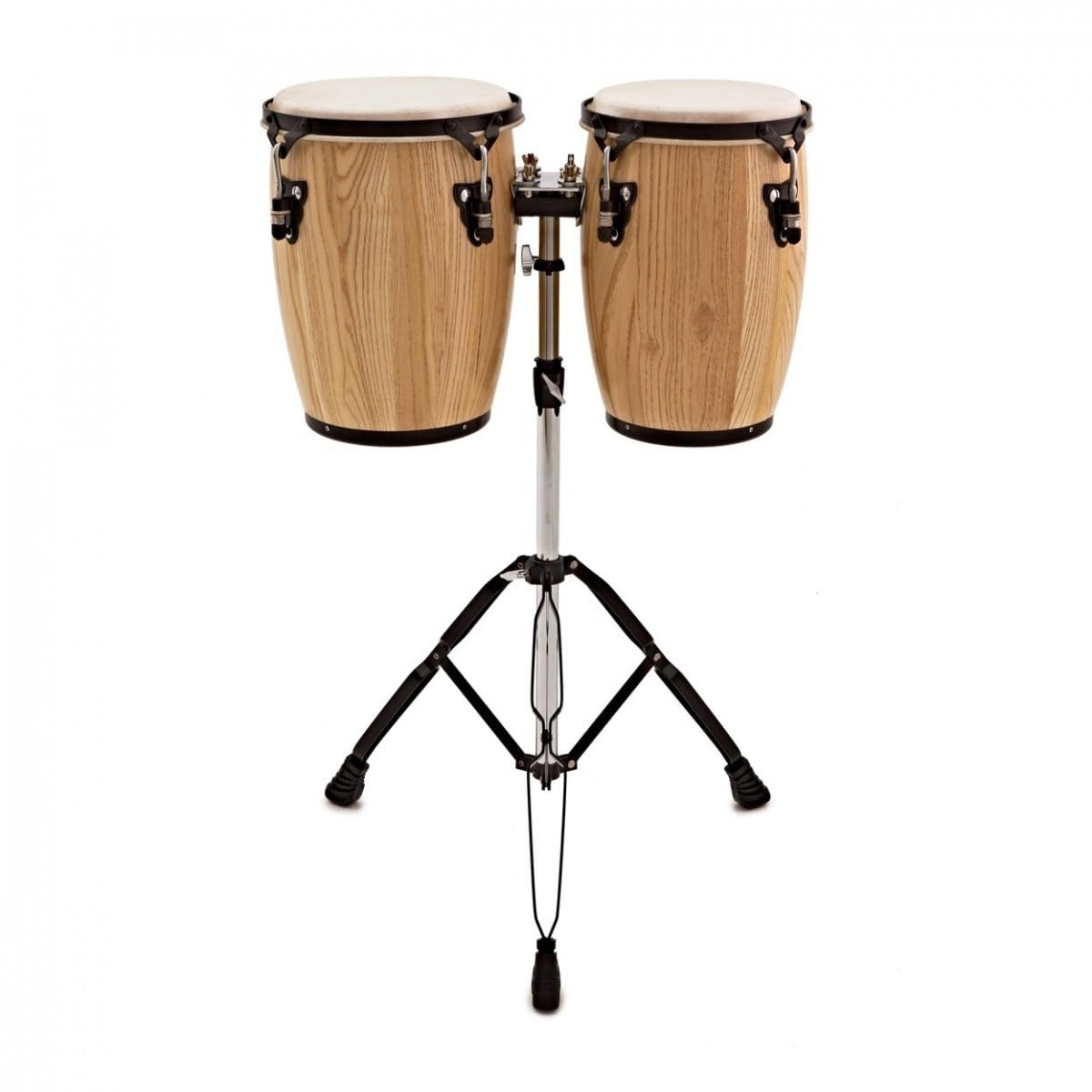 Mini Conga Drums Set Trommel mit Ständer von Gear4music 9" + 10"