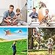 JONRRYIN RC Flugzeug, 2,4 GHz Ferngesteuertes Flugzeug für Kinder mit LED, RC Flugzeug Spielzeug mit Batterien und 4 Achsen Gyro Stabilisator für Kinder und Erwachsene Spielzeuggeschenk (Gold)