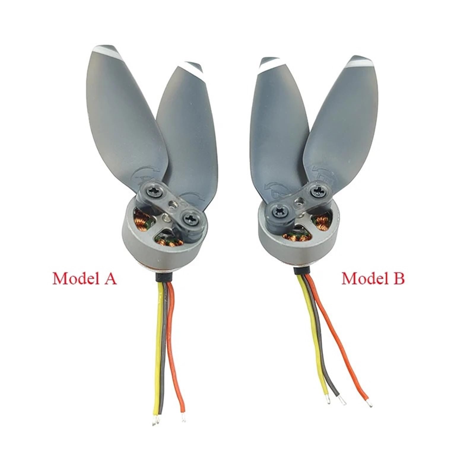 3 pezzi 2500KV Mini 18mm motore brushless ad alta velocità set for RC Drone FPV UAV modello di aeromobile per generatore fai da te(Motor A Propeller)