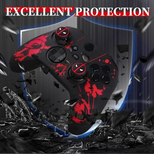 Image of YoRHa Non-Slip Silicone Cover for Xbox Series X /S Controller with Thumbstick Caps x 2 & (Depool Theme)
