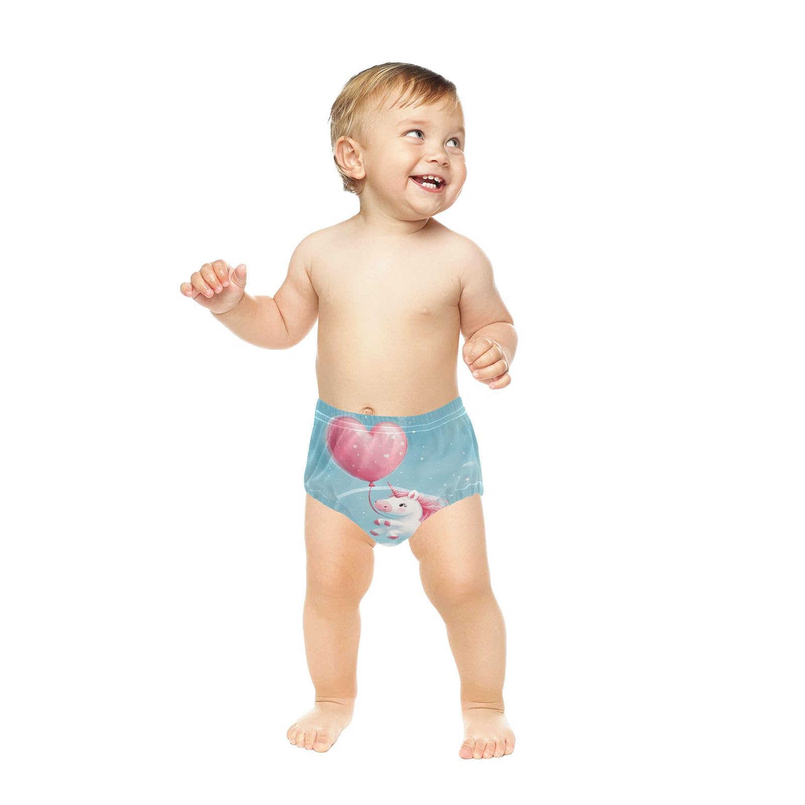 Coikll Cute Horses with Balloon Toddler Training Underwear Waterproof Baby Pee Pants -4T