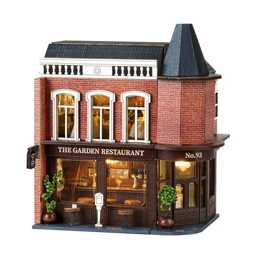 Kits de casas en miniatura 1:24 maquetas de madera con muebles juguetes para adolescentes y adultos