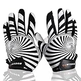 GOWISDOM Youth Wide Receiver Gloves with Extra Grip, Silicone High Sticky Grip Football Gloves for K