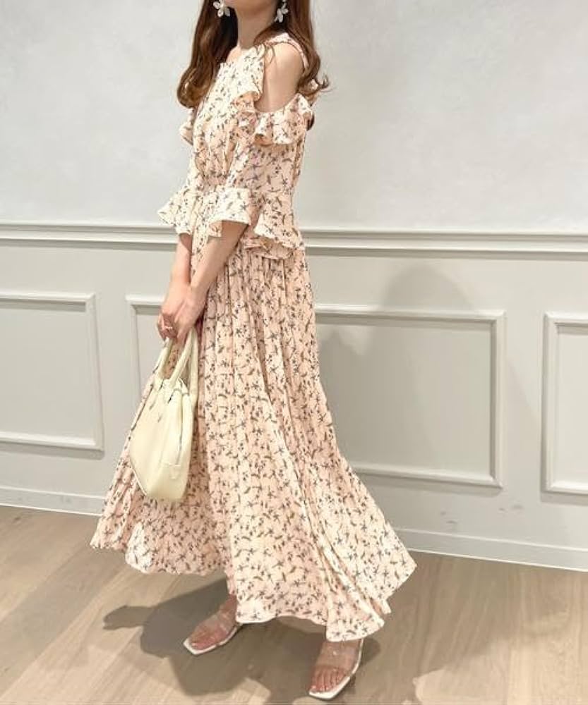 アプレジュール　ワンピース セール】オープンショルダーワンピース【ZOZOTOWN限定アイテム