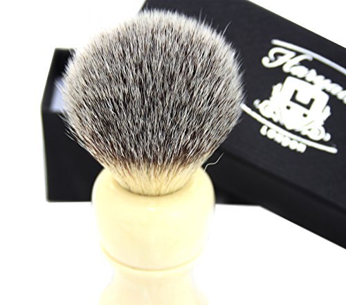 Badger Hair Shaving Brush in Ivory Colour Base for Perfect Shave.