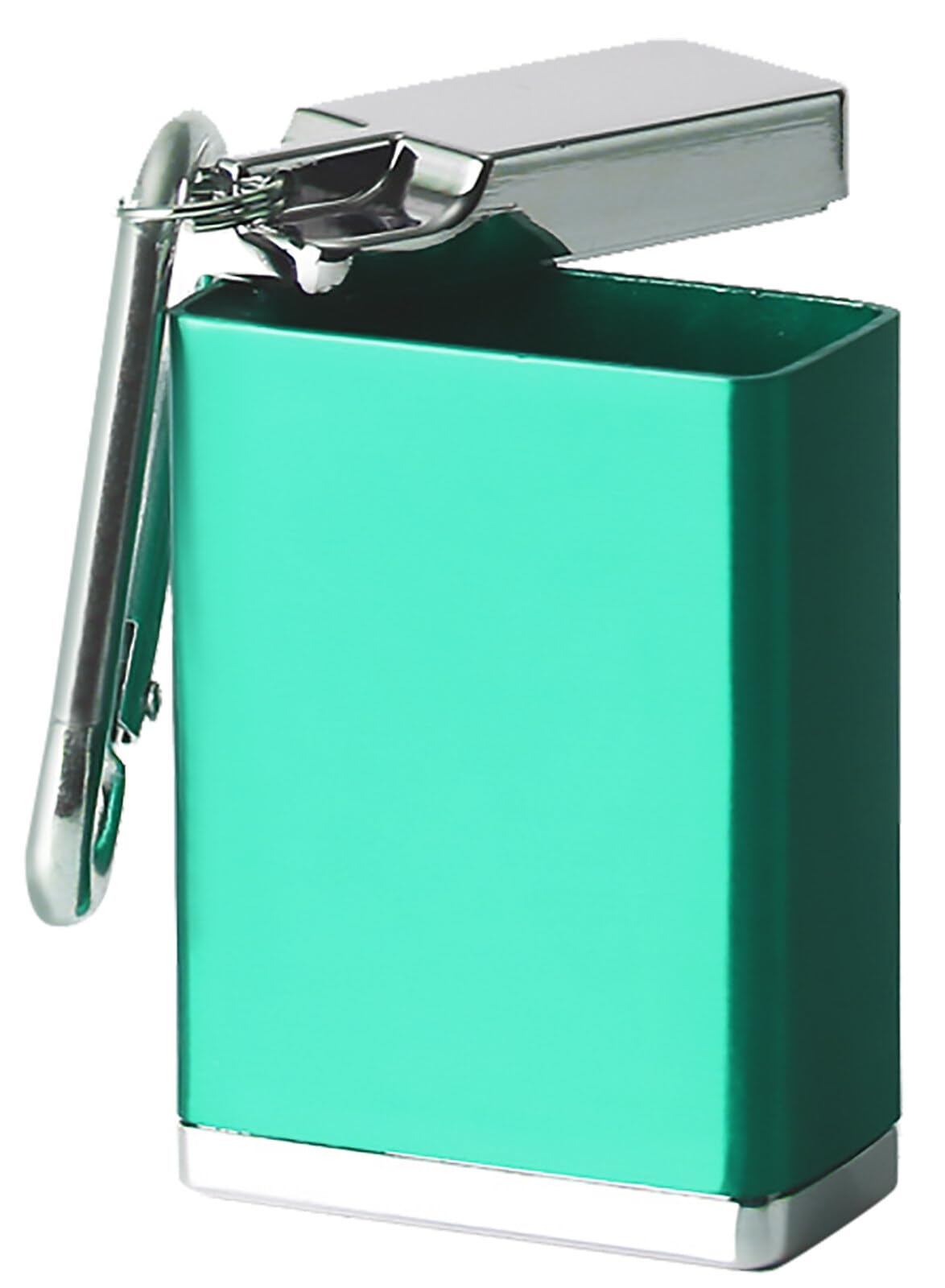 Greyoe Smell-Proof Mini Ashtray Keychain for Outdoor Smoking (Green)