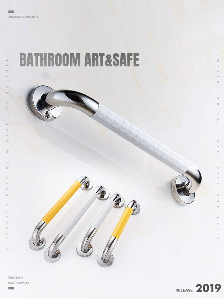 Barras de Agarre Manija Soporte de Seguridad Pasamanos, Barras de Agarre para Montaje en Pared de Inodoro, Rieles de Agarre de Acero Inoxidable de 18 Pulgadas, Manija de Seguridad