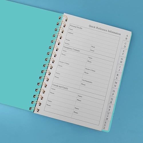 Miniatura 2 de Libro de direcciones telefónicas y cumpleaños con pestañas, libreta de registro de direcciones para contactos, con números de teléfono, direcciones,