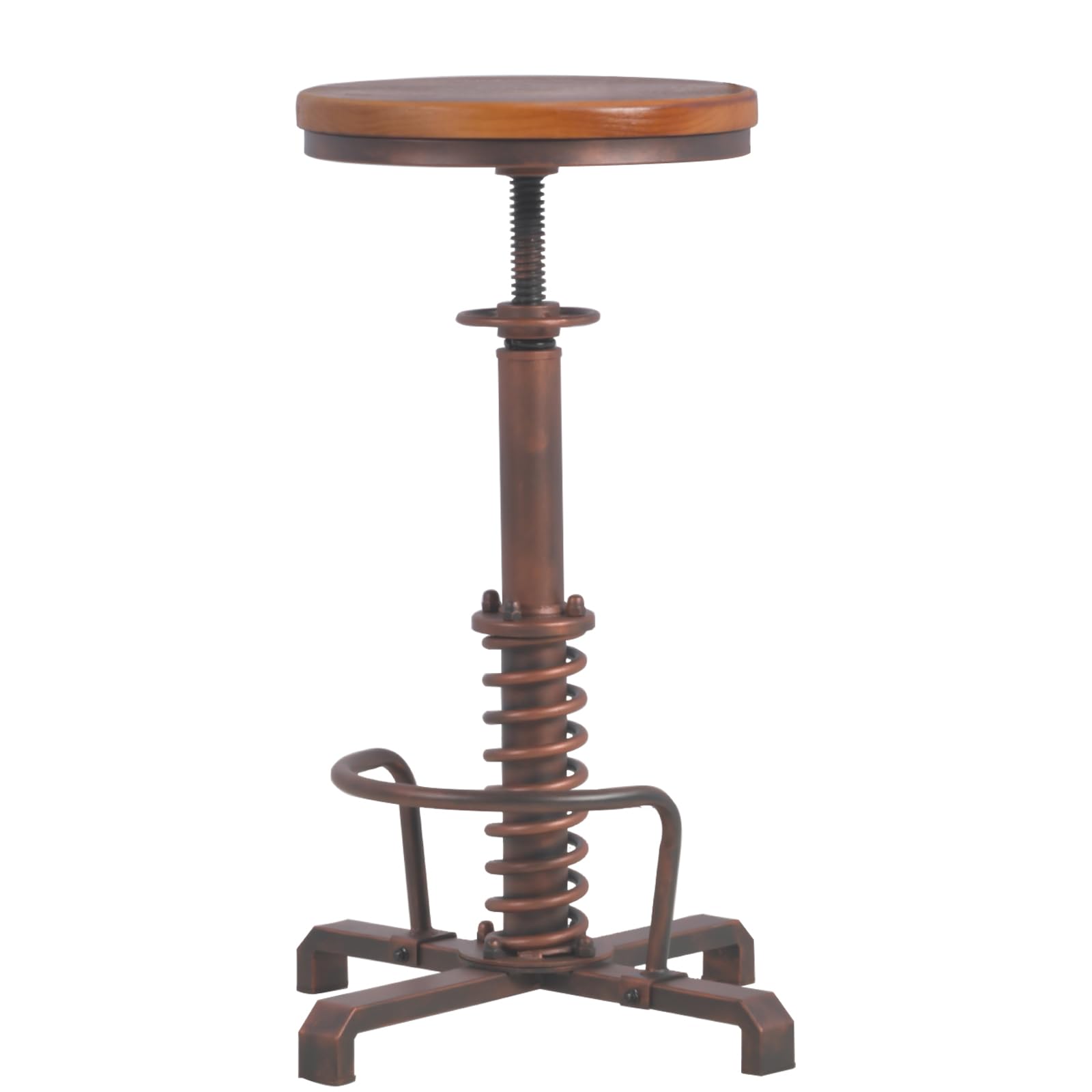 Bokkolik Farmhouse Bar Stool 24 28inch Height Adjustable