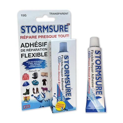 Stormsure Flexible Repair Adhesive 15g Tube – Heavy Duty Waterproof Adhesive, All-Purpose, Ultra-Durable, High Strength & Temperature Resistant