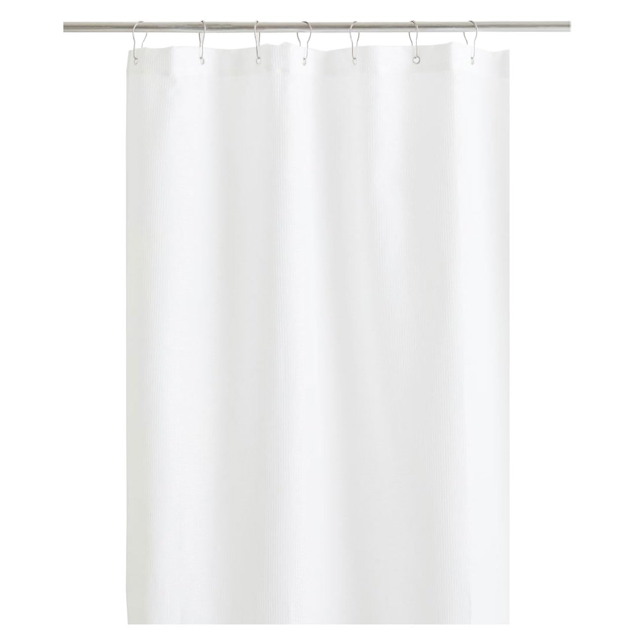 bricoleva.it Cortina de ducha blanca mate de poliéster, resistente al agua y fácil de instalar, 120 x 200 cm