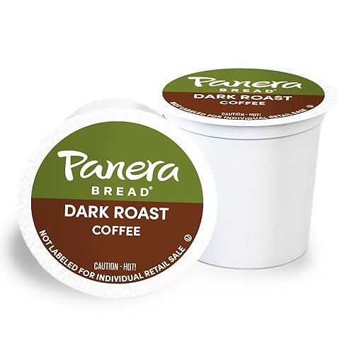 Panera Bread Dark Roast Coffee Cápsulas K-Cup de una sola porción, 10 unidades (paquete de 6)