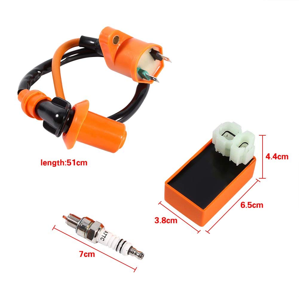Bougie D'allumage 3 électrodes Pour Scooter ATV Quad GY6 50cc à 150cc - Compatible NGK, DENSO, CHAMPION