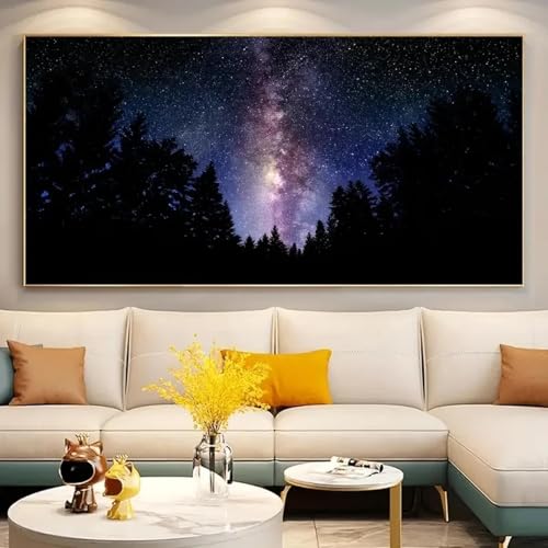 Affiche imprimée sur toile art moderne paysage de forêt 40x80 - 3