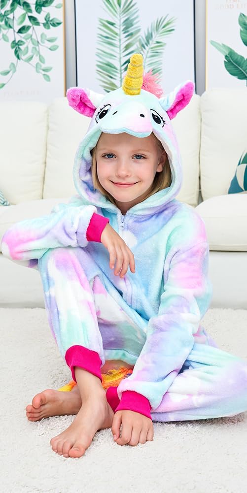 Unisex Children Unicorn Pyjamas Halloween Kids Onesie Costume - Image 5
