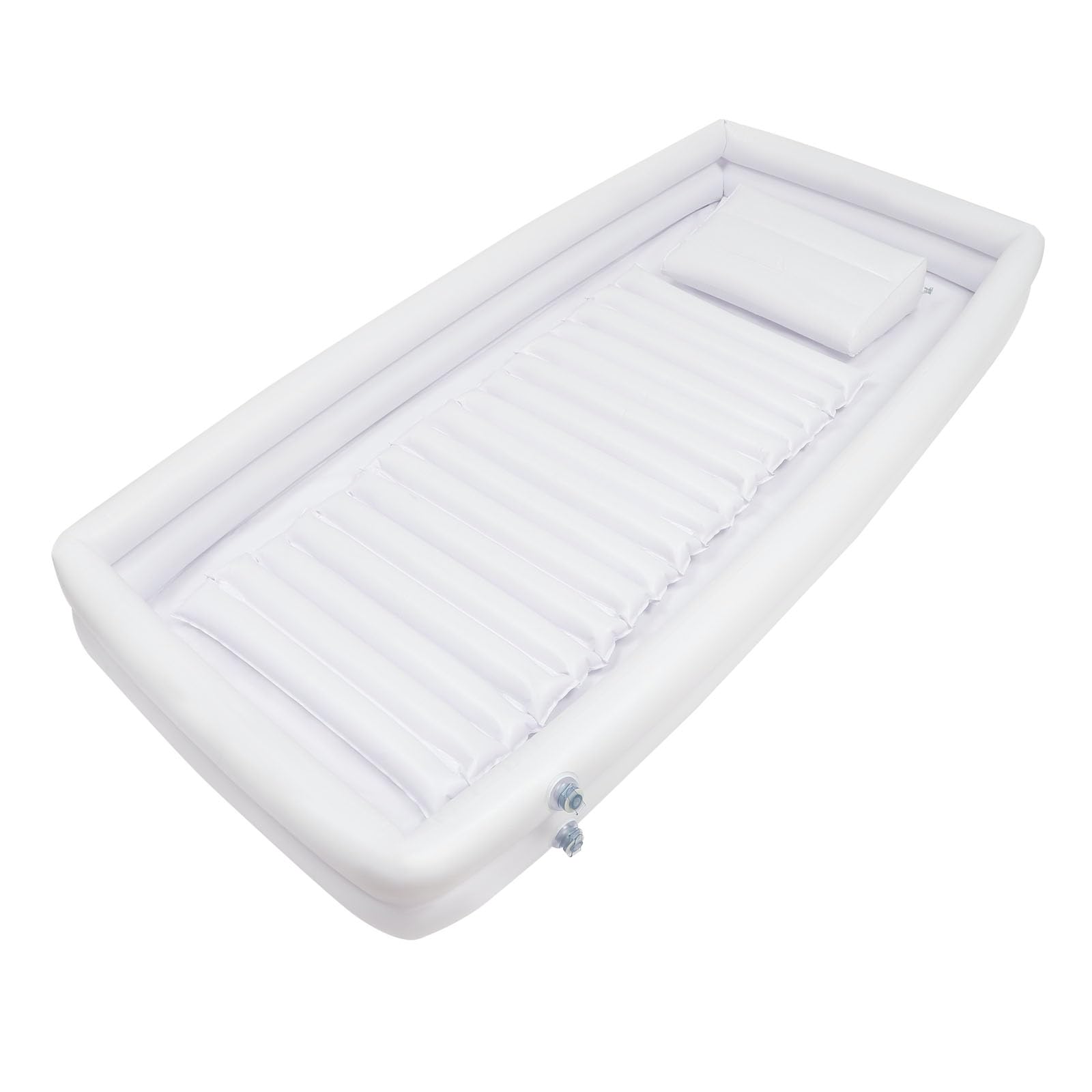 Ensemble de baignoire de douche gonflable médicale - Système de douche portable au lit avec pompe à air électrique pour handicapés, personnes âgées, alitées