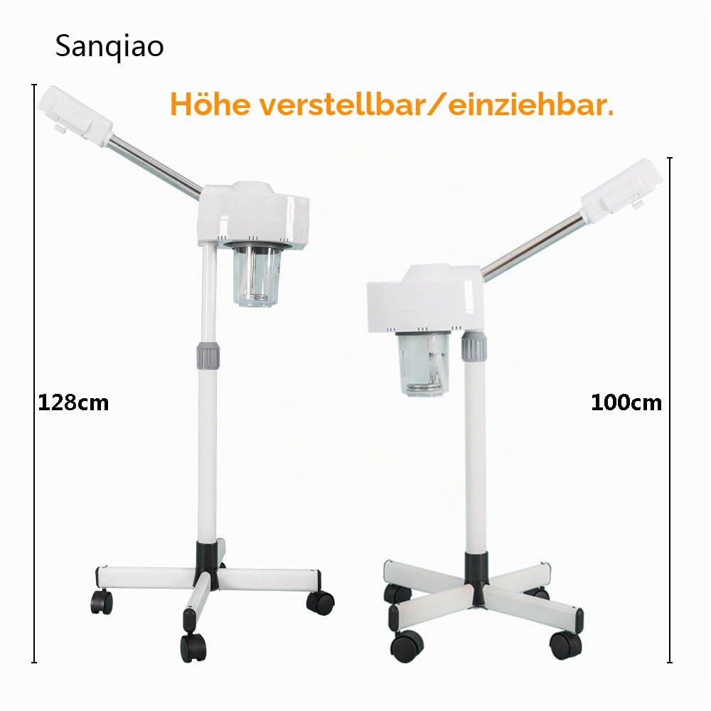 Digitale Steuerung Gesichtsdampfer Gesichtssauna nano ionen warm Dampf Gesicht Dampf für Heim und Schönheitssalon Luftbefeuchter mit Aromatherapie Diffusor und Ozon Funktion