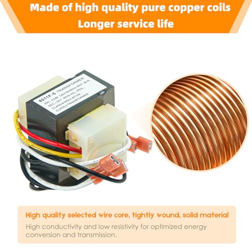 replacement hvac transformer 120 to 24v 40va 46-24124-06 for rheem furnace 46-24124-06 basler electric be161640gdd 29m7101 4011f-5 hvac furnace transformer