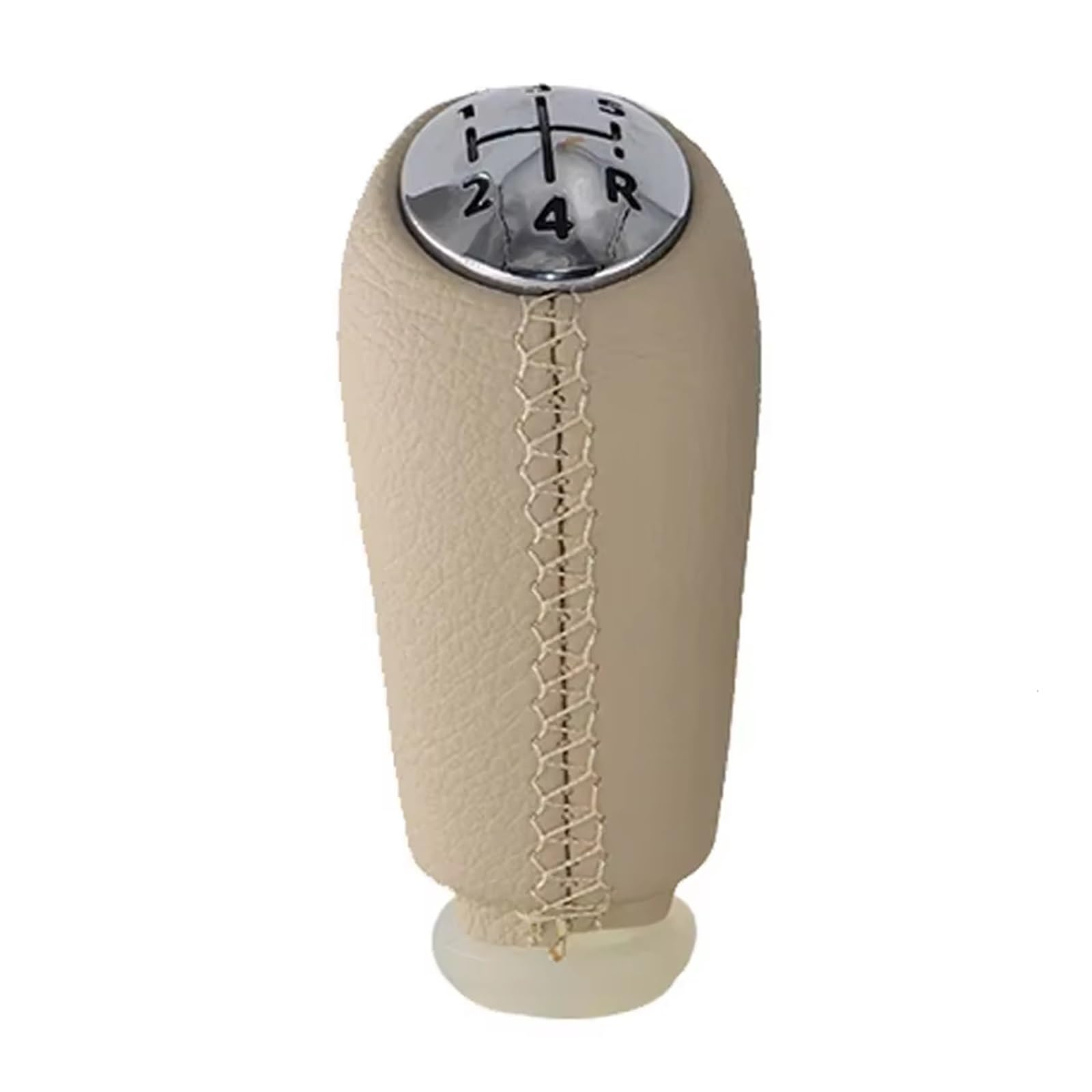Ppxbfd Beige Shift Gear Lever Knob For Clio 2 3 4 Ii Iii Iv 2001-2016 Manual Selector Handle 5 Speed Gear Shift Knob Lever Change Gearbox Stick Shifter Car Shift Gear Knob Handle(Beige)