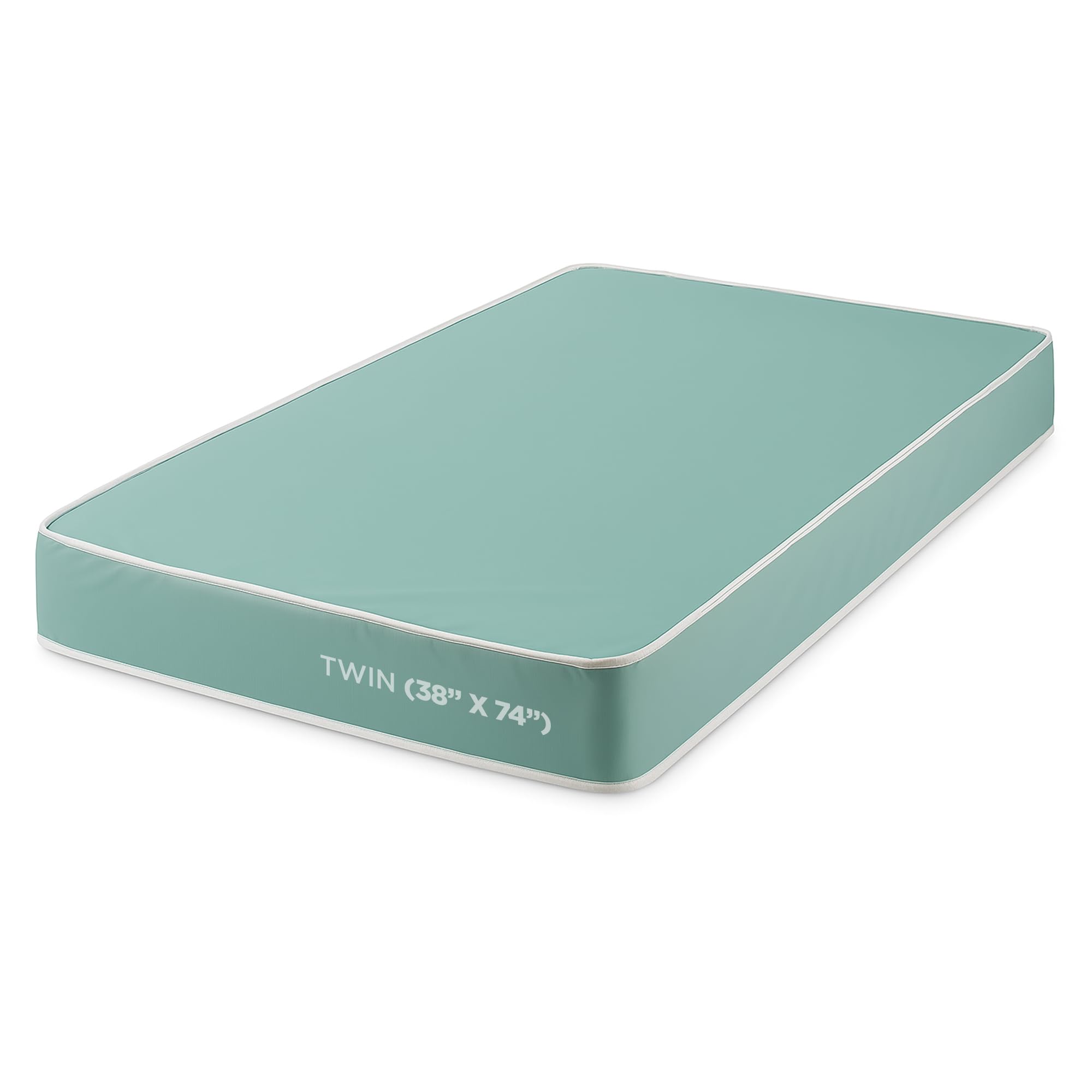 FORTNIGHT BEDDING 4-Inch Foam Twin Mattress with Water Resistant Vinyl Cover, Firm Sleep for Kids and Adults, Mattress in a Box CertiPUR-US Certified,