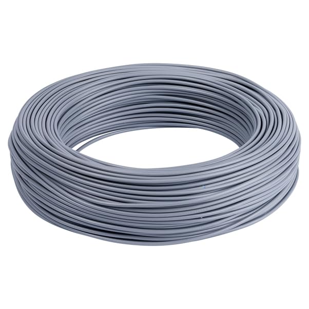 Cavo Elettrico Unipolare Isolante FS17 Matassa da 100 MT per impianti casa aziende edili Colore Blu-Nero-Marrone-Giallo/Verde (2,5 mm) (GRIGIO)