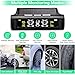 LIIRVVSTT Tire Pressure Monitoring System, TPMS, Solar Power Wireless Car Alarm System with 4 External Sensors, LCD Real-time Display 4 Tires' Temperature & Pressure, Universal Tyre Pressure 0-50Psi