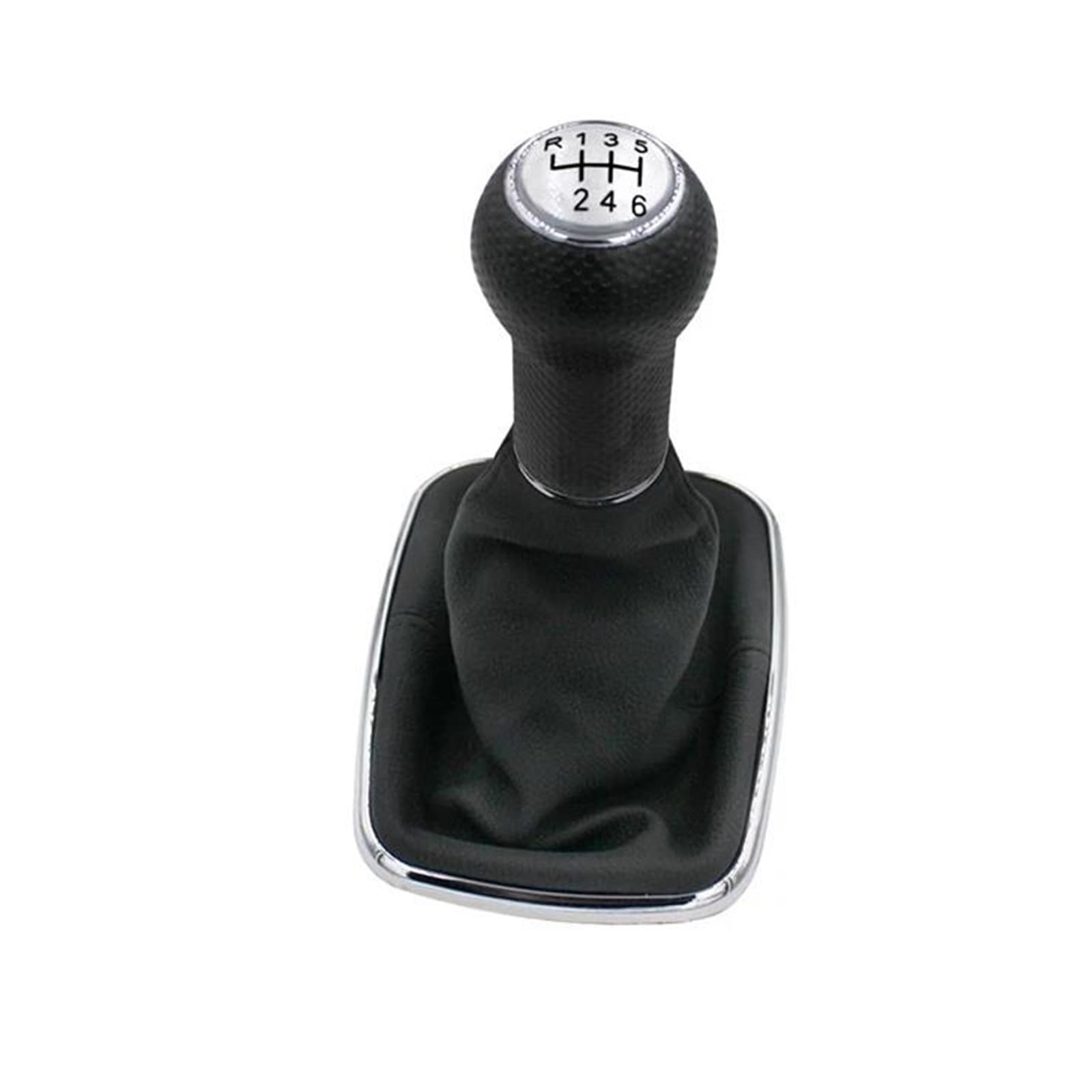 WLNWERDPKK Gear Shift Knob 1PCS for Golf 4 IV MK4 GTI R32 for Bora for Jetta MT 5 6 Speed Gear Shift Knob Lever Shifter Gaitor Boot Stick Knob(6 Speed White)